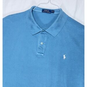 Polo Ralph Lauren Big & Tall 2XB Blue Short Sleeve Classic Fit Polo Shirt Mens